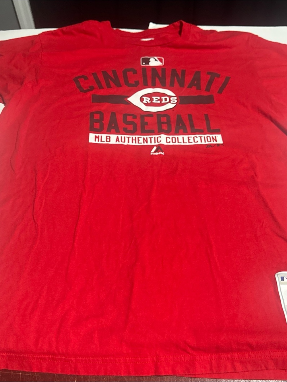 Majestic Cincinnati Reds Baseball MLB Authentic Collection T Shirt Red XL